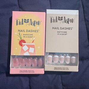 Red Aspen Nail Dashes Set